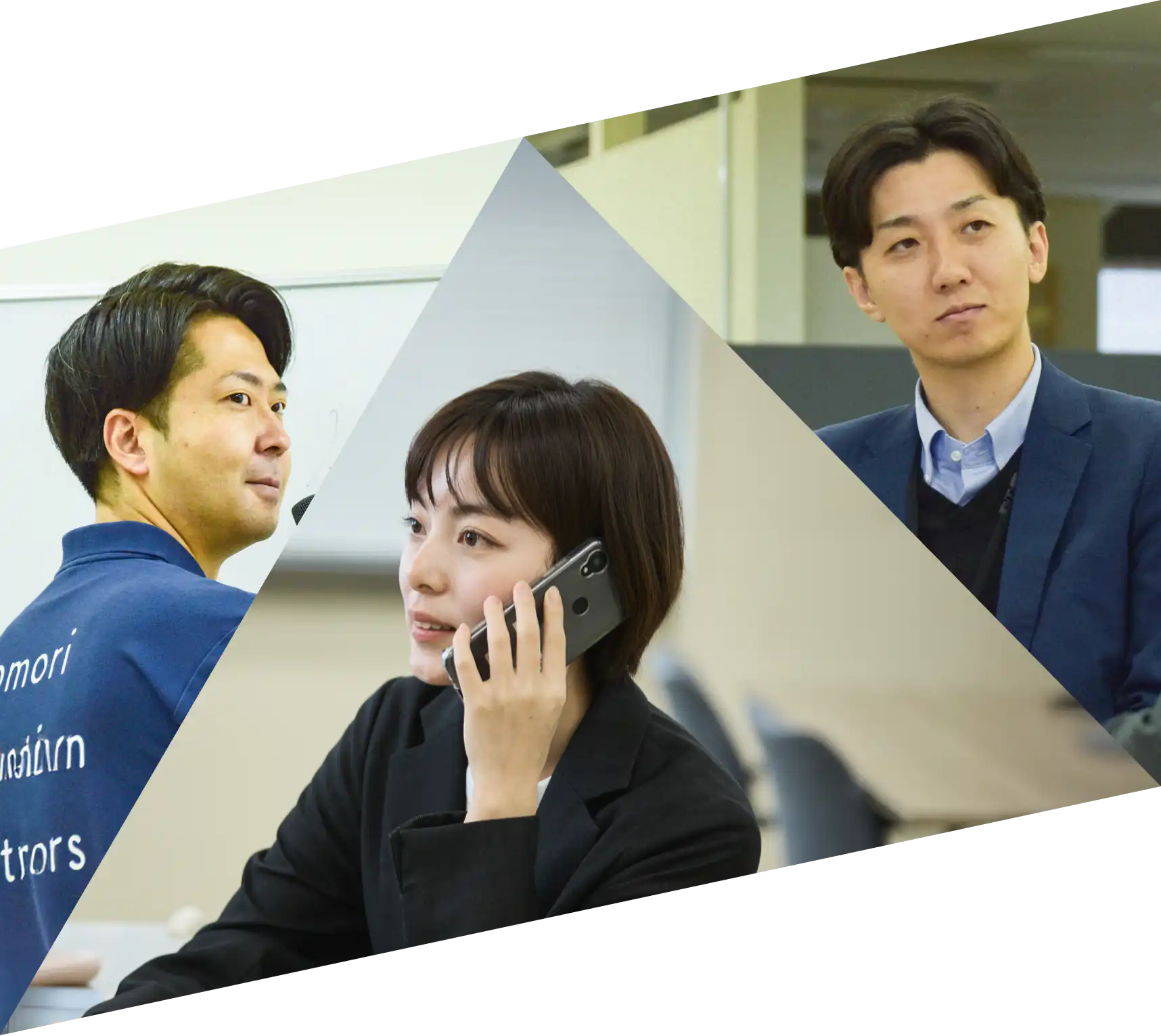 あおもり創生パートナーズの3人の仕事風景